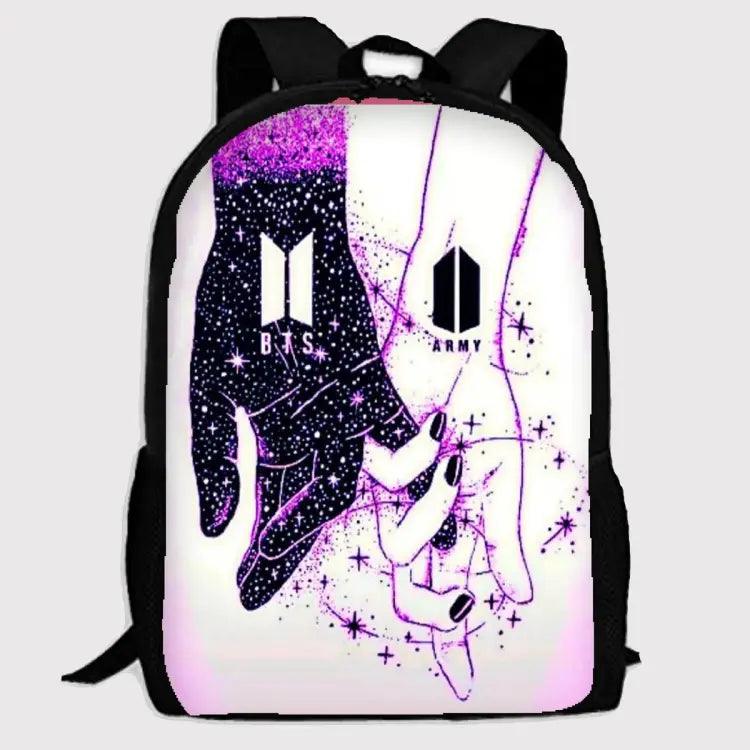 BTS Army Backpack Love for BTS and Army Family Kpop Style Bag