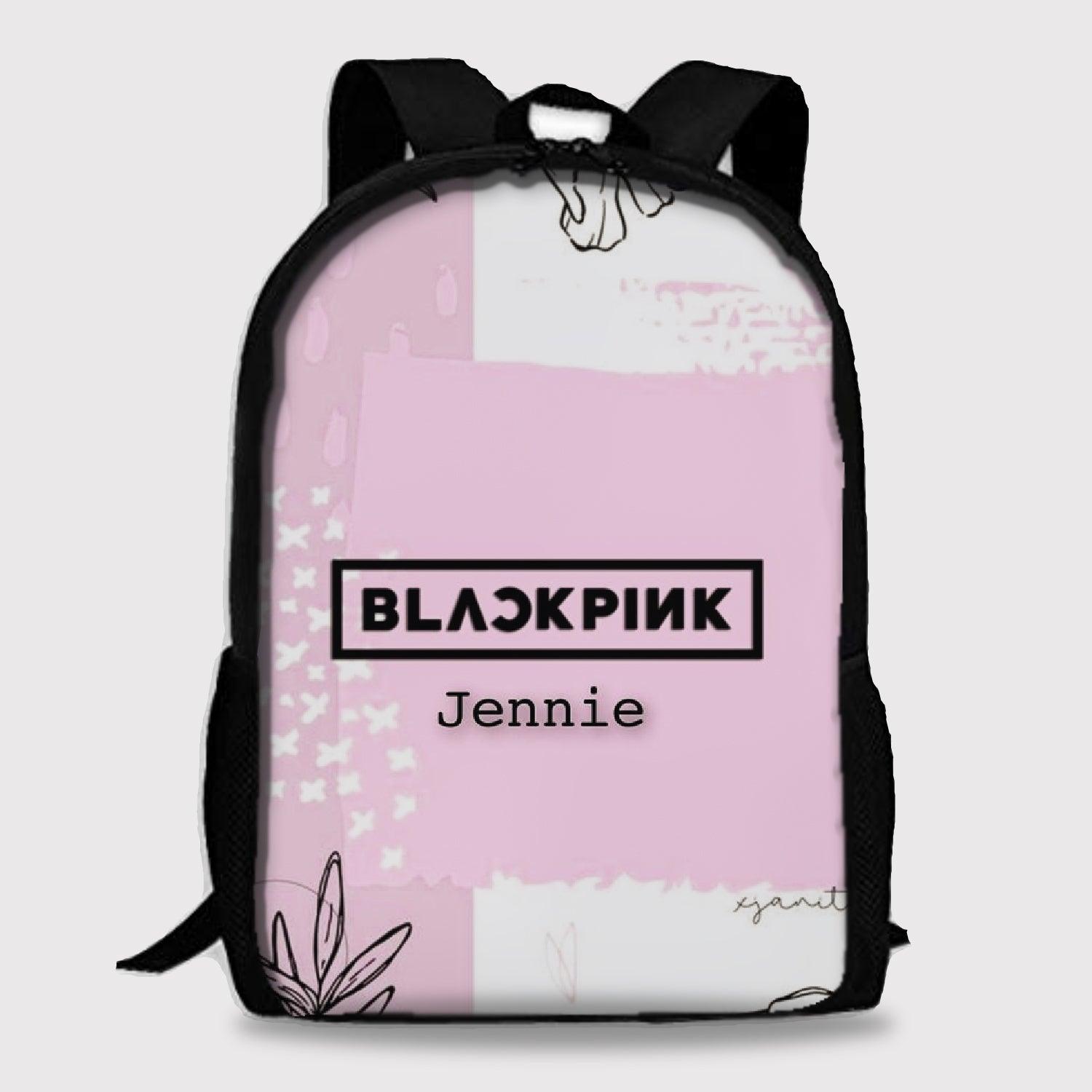BLACKPINK JENNIE BACKPACK WITH LAPTOP PARTITION DIGITAL PRINTED
