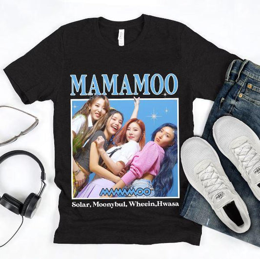Mamamoo Graphic Tees for Men and Women, Mamamoo Kpop Vintage Unisex TShirt, Mamamoo Fan's Gifts, Korean Fashion - Kpop Store Pakistan