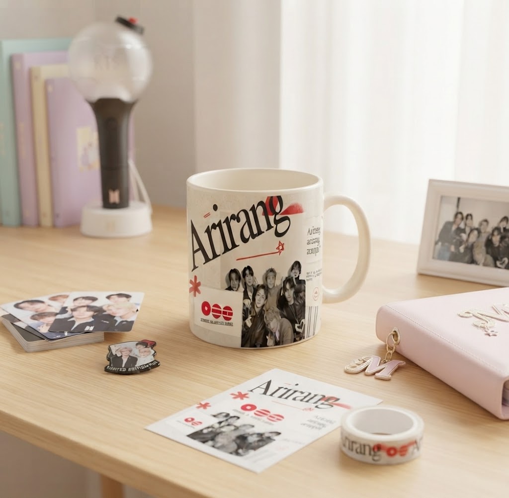 Arirang BTS Mug | Arirang BTS Printed Ceramic Coffee Cup | BTS ARMY Gift
