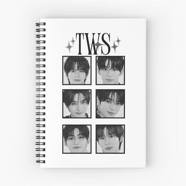 TWS Kpop Notebook - Photocard Grid Design