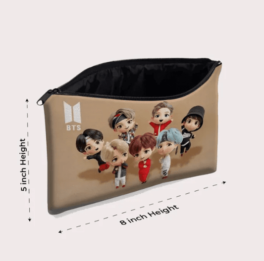 BTS Zipper Pouch For Army Fans - Kpop Store Pakistan