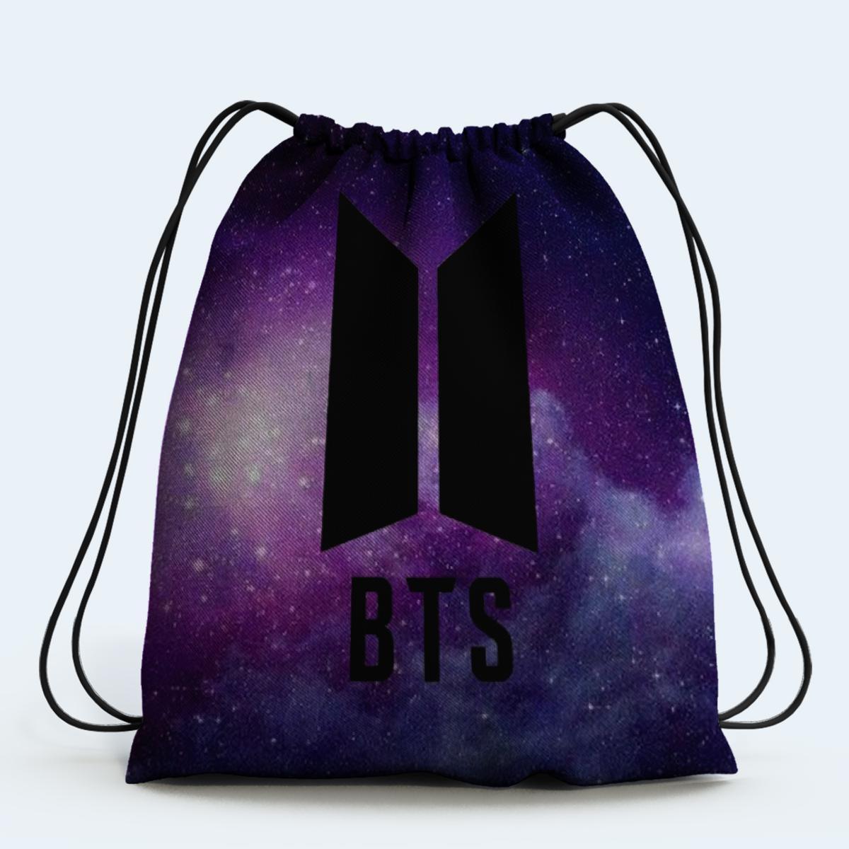 BTS ARMY Drawstring Bag Sparkling Design Digitally printed on