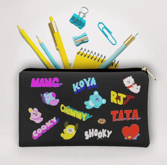 BT21 Cute Zipper Pouch For Bts Fans - Kpop Store Pakistan