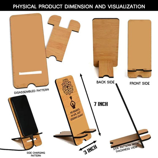 Junkook Mobile Phone Holder for KPOP Army Wooden Stand - Kpop Store Pakistan