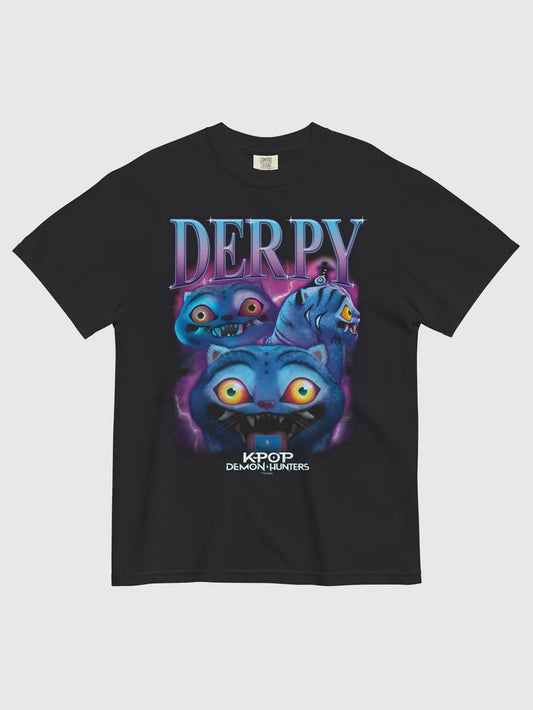 DERPY Retro Bootleg Style T-Shirt - Dark Aesthetic Streetwear