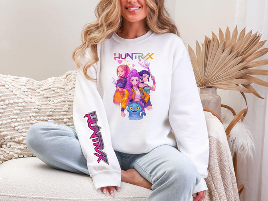 Kpop Demon Hunters Youth Sweatshirt, Huntrix Girl Demon Hunter Merch,Kpop Gift