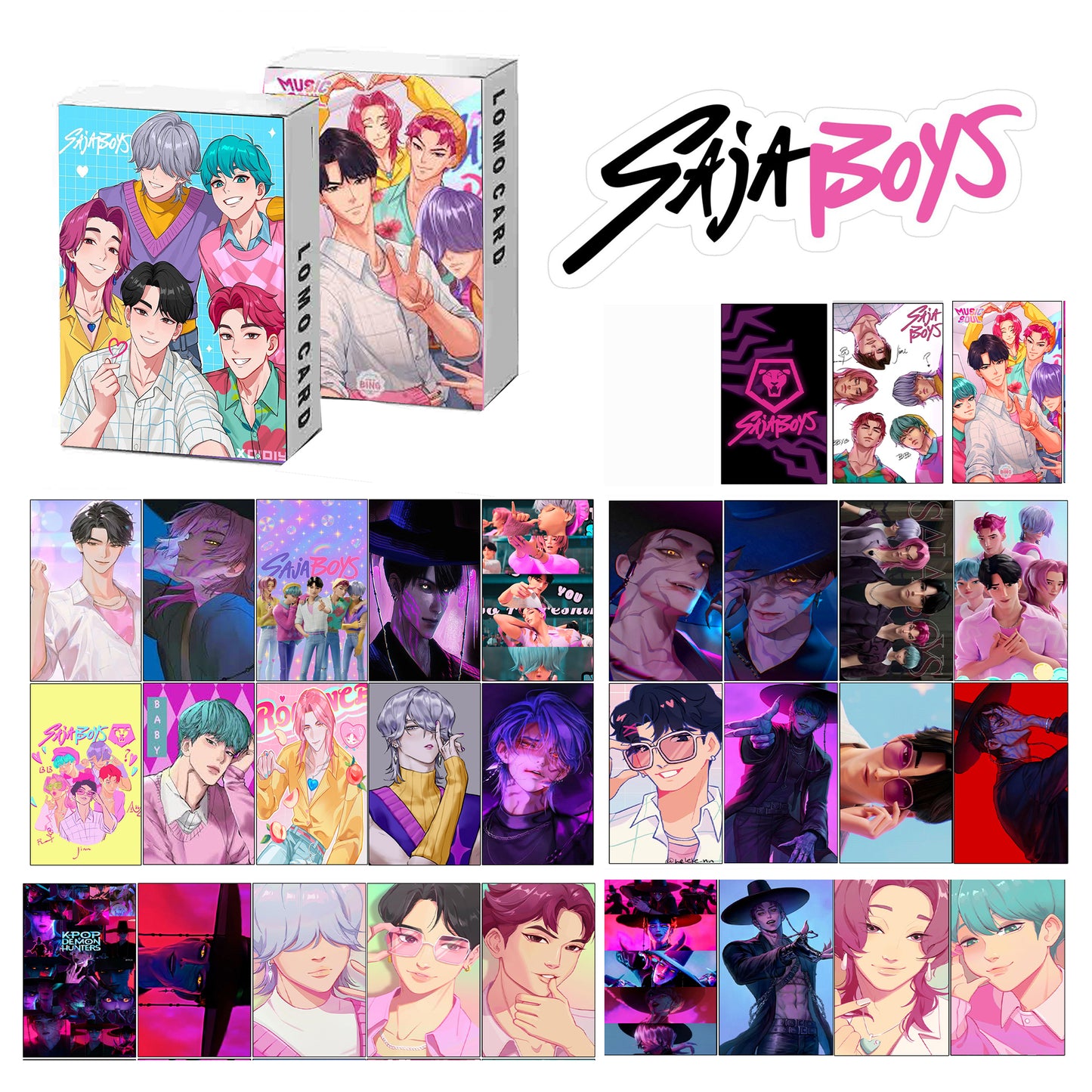 Saja Boys Lomo for HunterX Fans Boys Girls Amazing Photocards with Box (30 Pcs)
