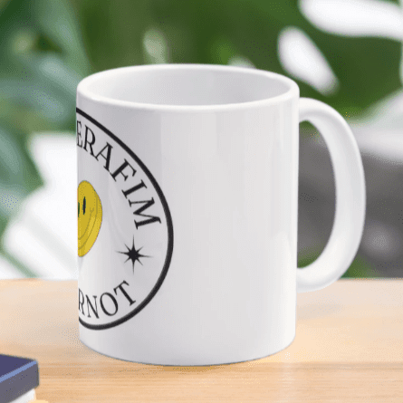 Fearnot Smiley Mug For K-pop Le Sserafim Fans - Kpop Store Pakistan