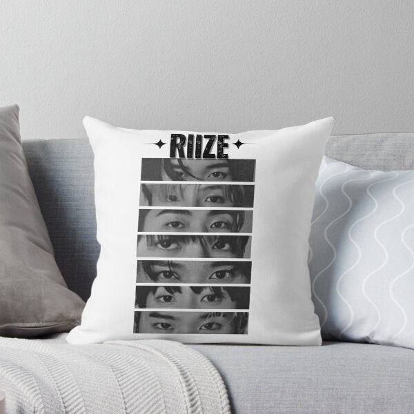 Riize Kpop Cushion – Eyes Portrait Print