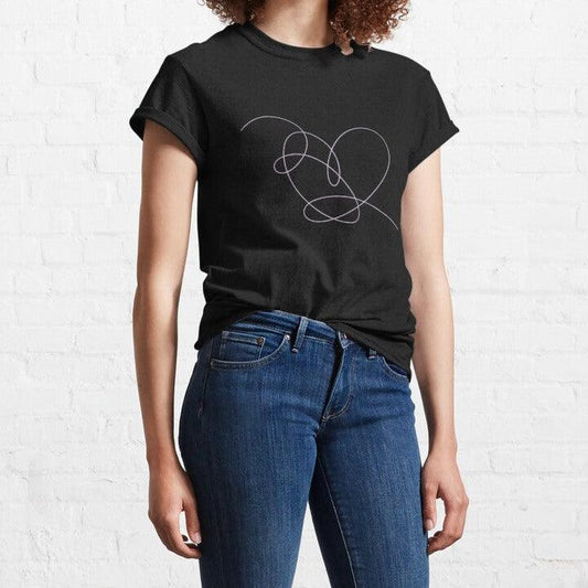 BTS Love Yourself Heart, Love, Yourself, Heart, Jimin Classic TShirt - Kpop Store Pakistan