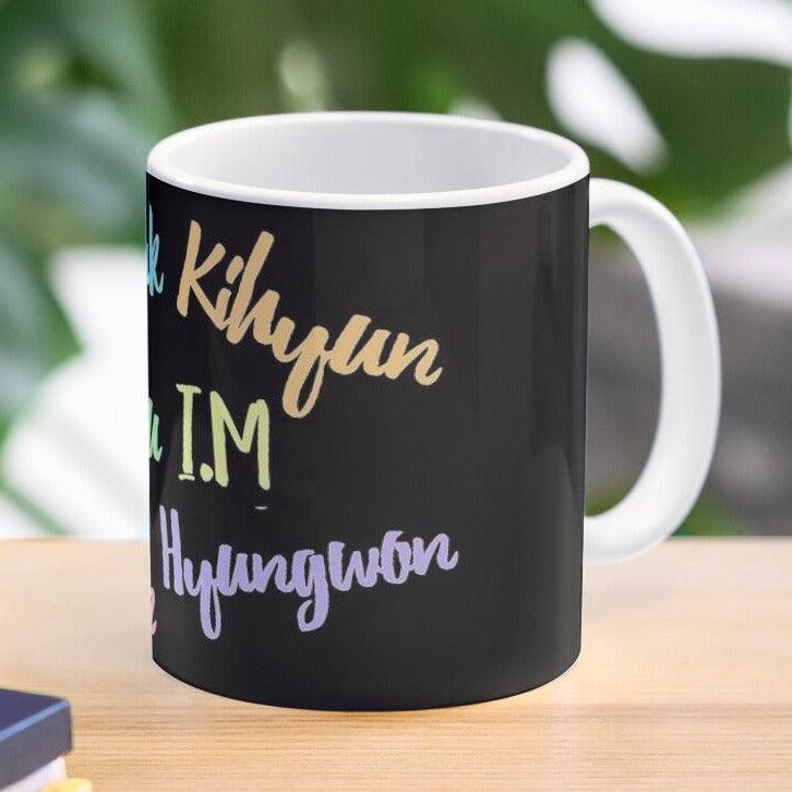 MONSTA X NAME TAG MUG FOR MONBEBE BOYS - Kpop Store Pakistan