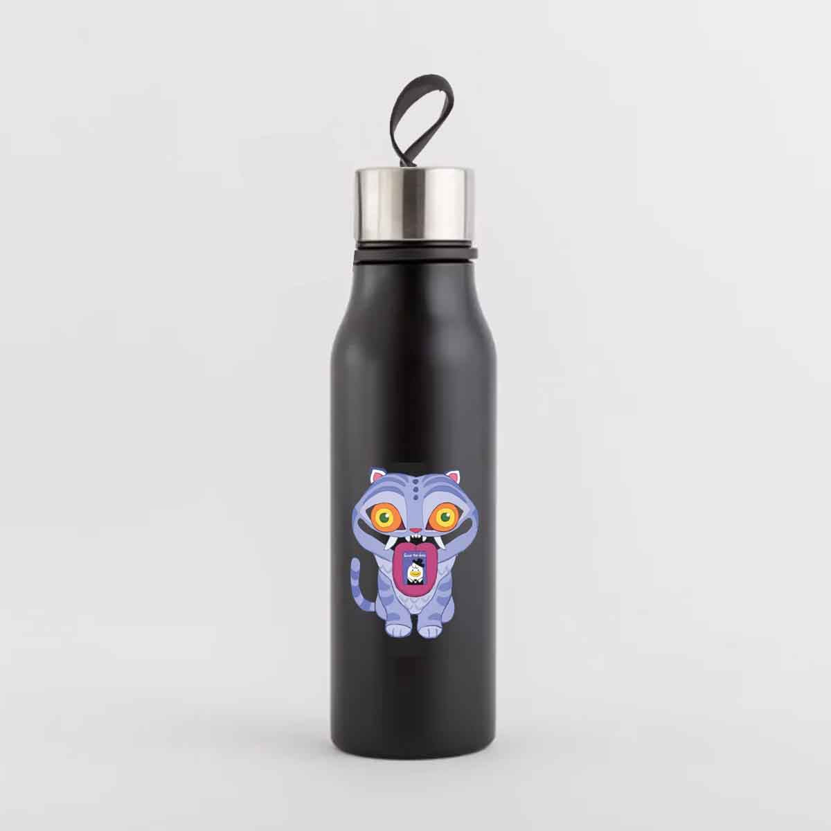 KPop Demon Hunters Derpy Tiger Plastic Water Bottle