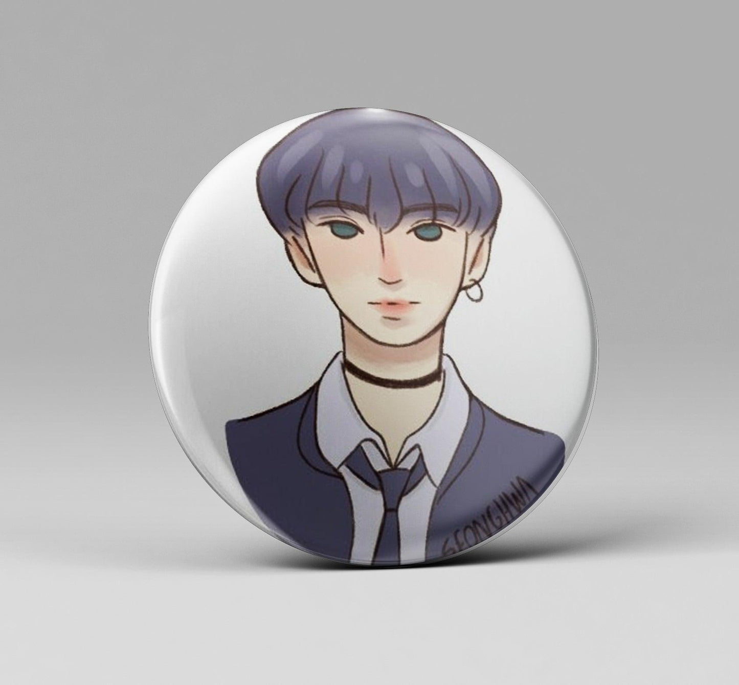 ATEEZ ‘SEONGHWA’ INCEPTION MV Fanart Badge - Kpop Store Pakistan