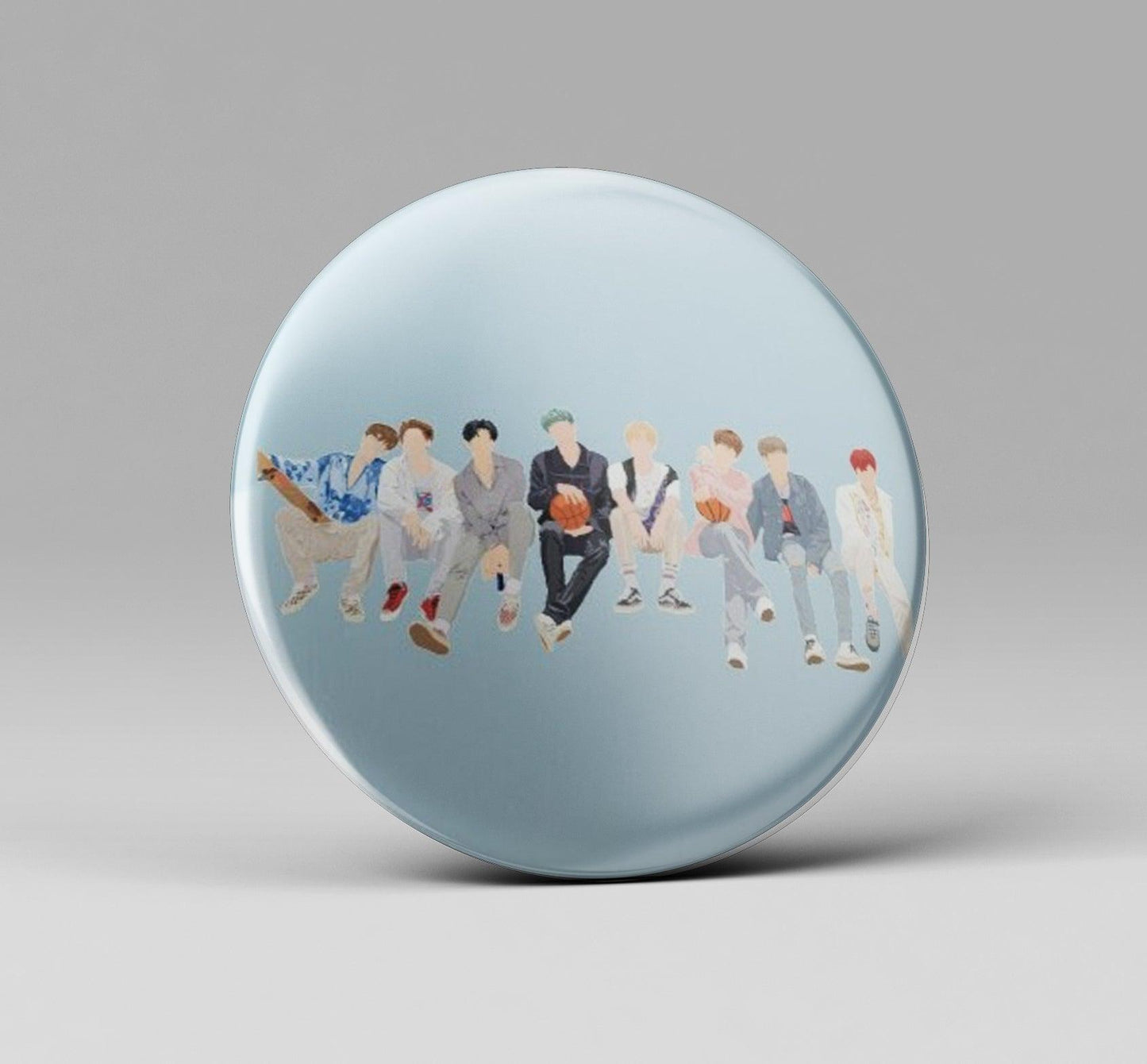 ATEEZ ‘WAVE’ MV Fanart Badge - Kpop Store Pakistan