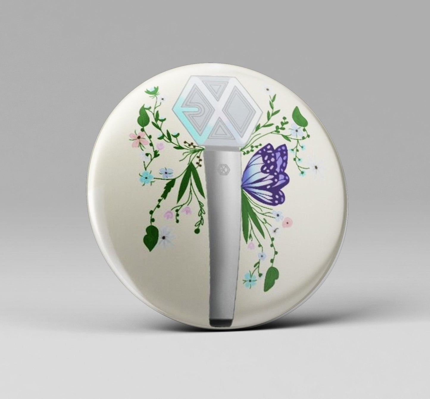 EXO Lightstick Fanart Badge - Kpop Store Pakistan
