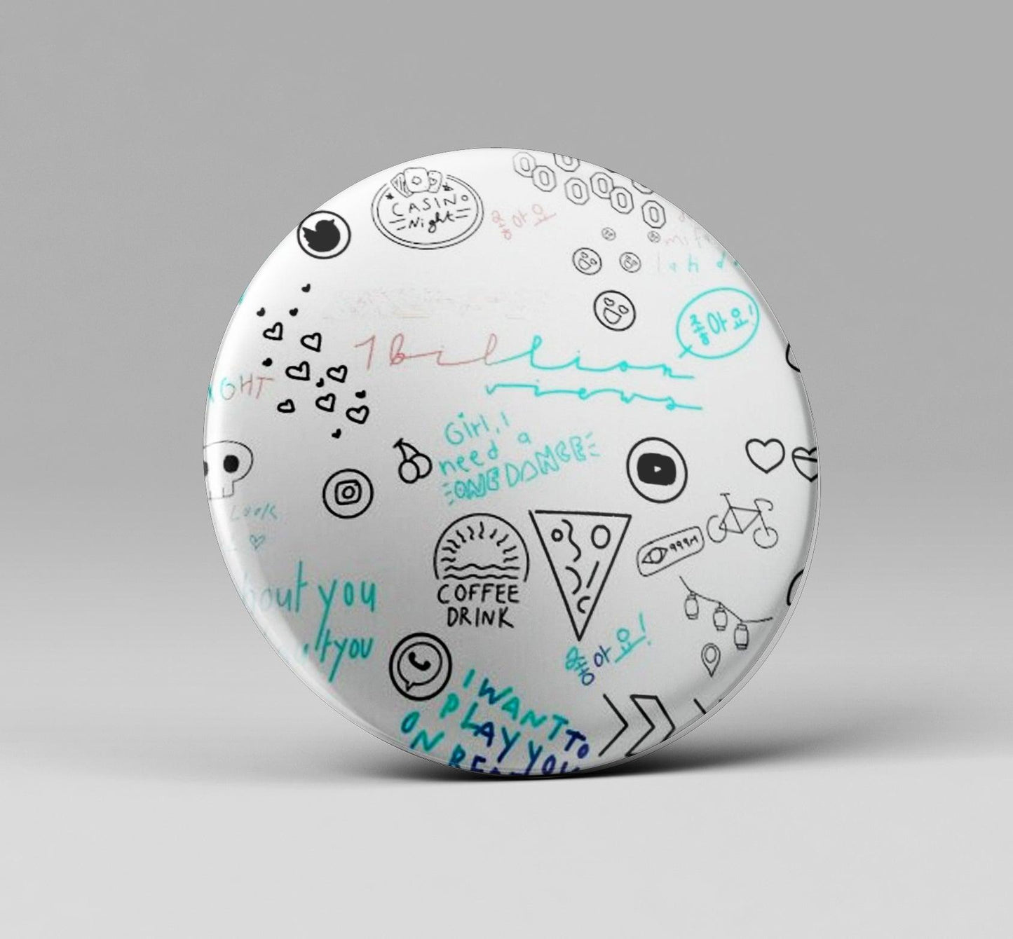 EXO-SC ‘1 BILLION VIEWS’ Lyrics Badge - Kpop Store Pakistan