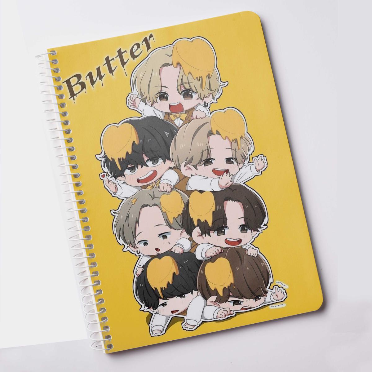 BTS Butter Comic Design Note Pad (A5) - Kpop Store Pakistan