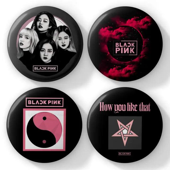 Blackpink Badge Cool Design KPOP Fan Art (Pack of 4) - Kpop Store Pakistan