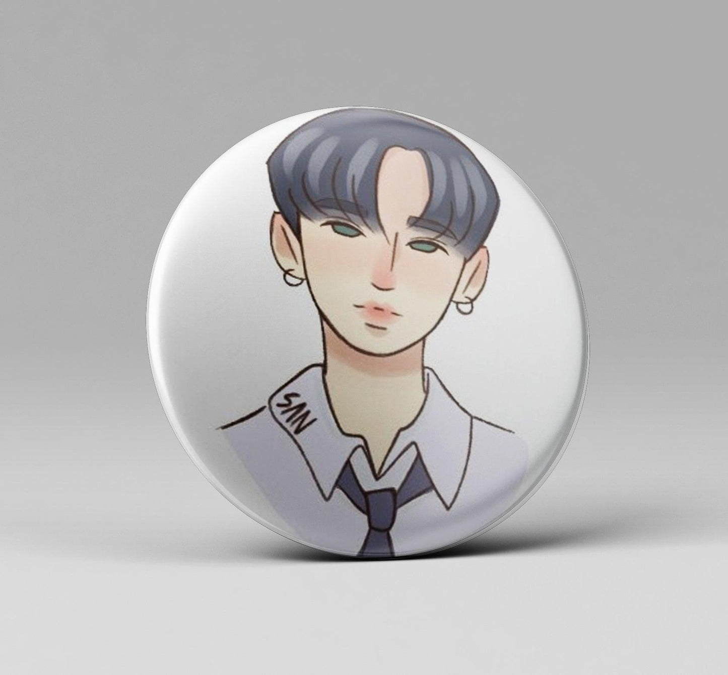 ATEEZ ‘SAN’ INCEPTION MV Fanart Badge - Kpop Store Pakistan