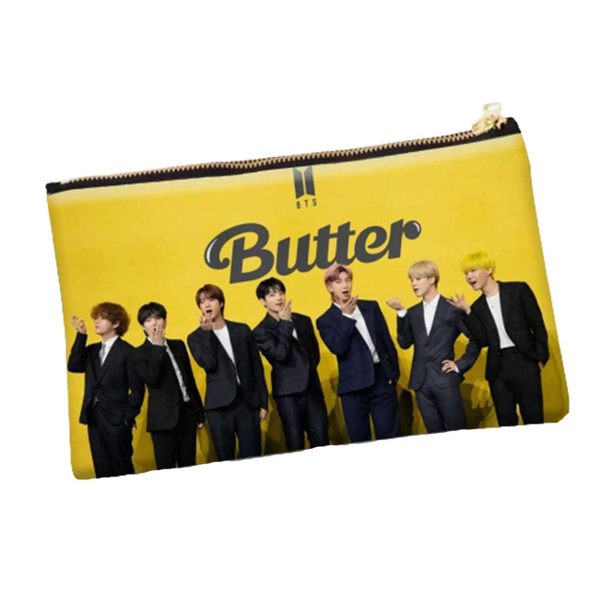 BTS Butter Pencil Pouch for KPOP Lovers - Kpop Store Pakistan