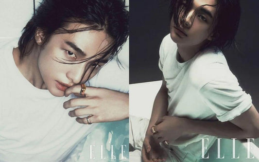 Stray Kids' Hyunjin displays his mesmerizing visuals in the new ELLE Korea pictorial