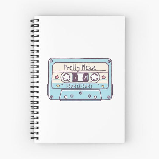 Hearts2Hearts Kpop Notebook - Retro Cassette Design