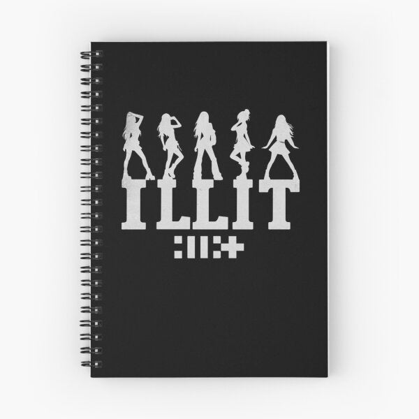 ILLIT Kpop Notebook - Silhouette Logo Design