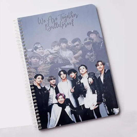 Bts notebook design note pad signature printed