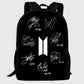 BTS Autograph Backpack for Army Fans Cute Bangtan Boys Fan Bag - Kpop Store Pakistan