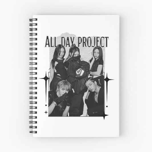 All Day Project Kpop Notebook - Black Concept Design