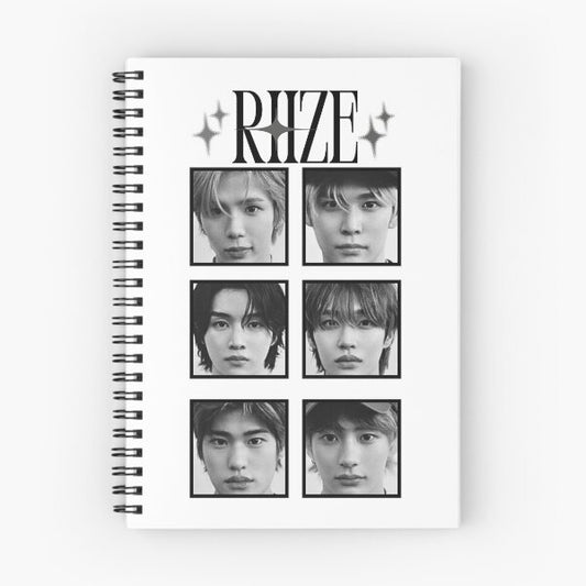 Riize Kpop Notebook - Photocard Grid Design