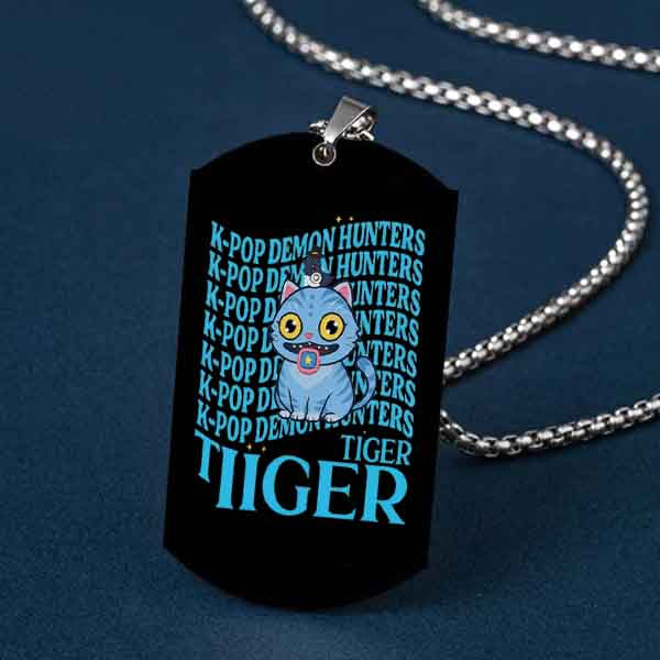 Derpy Tiger Pendant for KPOP Demon Hunter Fans Exclusive Merch Sussie Necklace Boys Girls