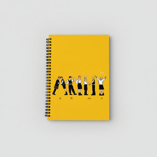 BTS ARMY Notebook – Aesthetic Spiral Notebook for Kpop Lovers