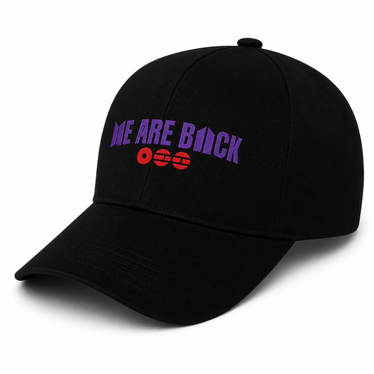 WE ARE BACK Black Baseball Cap | Korean Streetwear Adjustable Cap