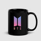 BTS Logo Black Mug For Army Lovers - Kpop Store Pakistan