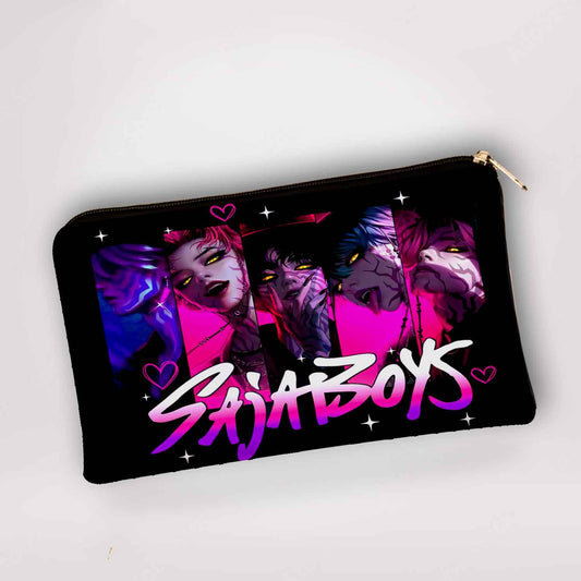 Saja Boys Pouch for Kpop Demon Hunter Boys Girls Fans Stationary Multi purpose bag