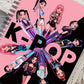 "K-Pop Girl Group Aesthetic Spiral Notebook - Trendy Anime Art Journal"