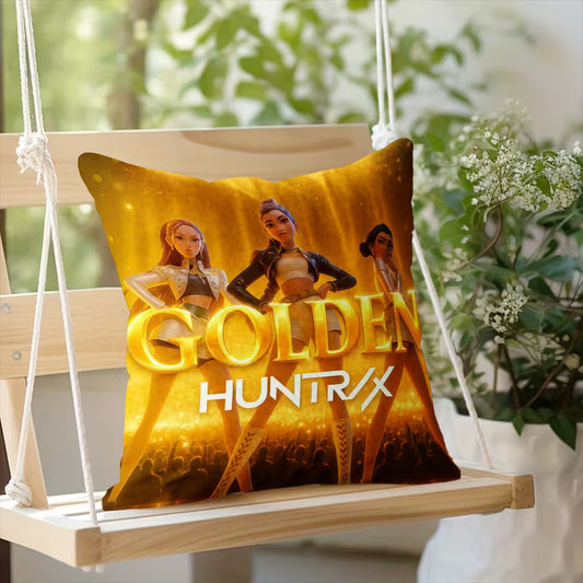Huntrix KPop Demon Hunters Throw Pillow | Rumi Mira Zoey