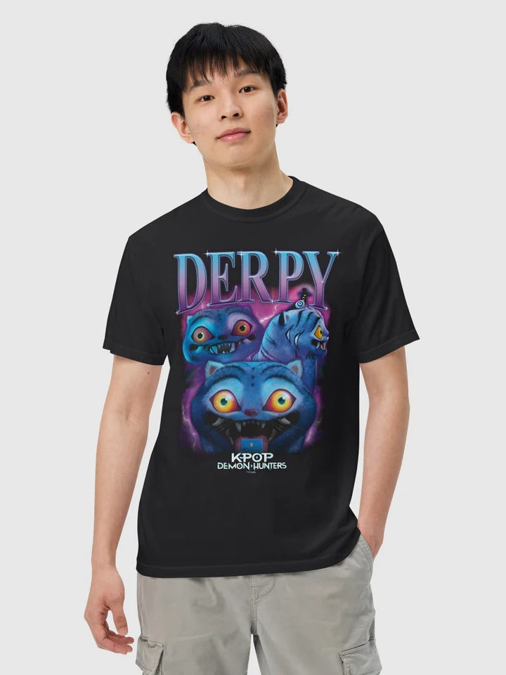 DERPY Retro Bootleg Style T-Shirt - Dark Aesthetic Streetwear