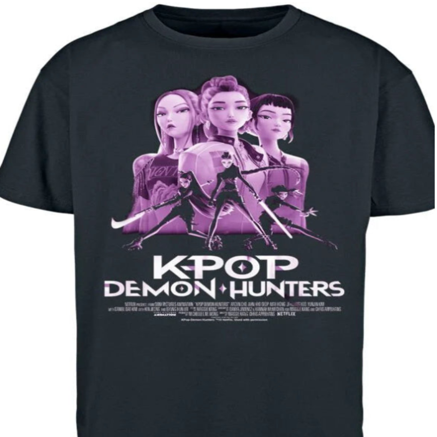 K-Pop  Demon Hunters Vintage Signature Graphic Tee