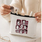 Korean Chibi Style Canvas Zipper Pouch – Aesthetic Makeup & Travel