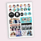 BTS Sticker Sheet for KPOP Army Uncut - Kpop Store Pakistan