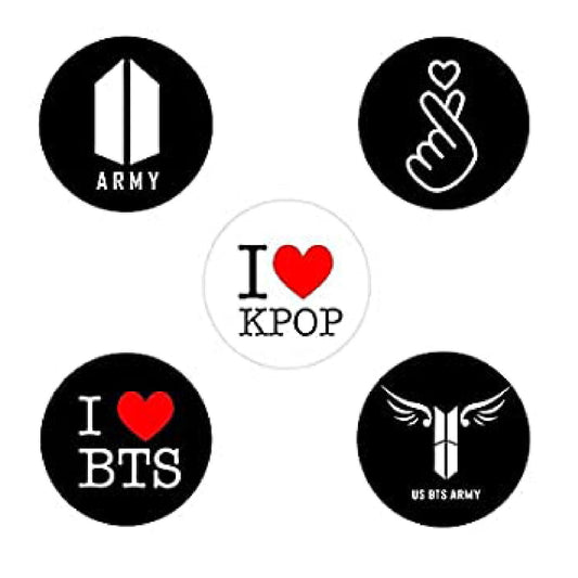 love kpop  badges