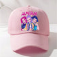 Aesthetic Kpop Baseball Cap | Anime Girl Group Printed Pink HatKorean Music Idol Merch Gift for Teen Girls