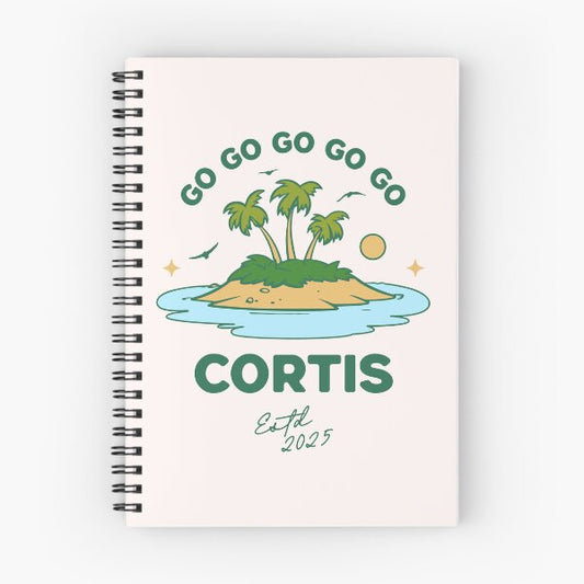 Cortis Kpop Notebook - Tropical Logo Design