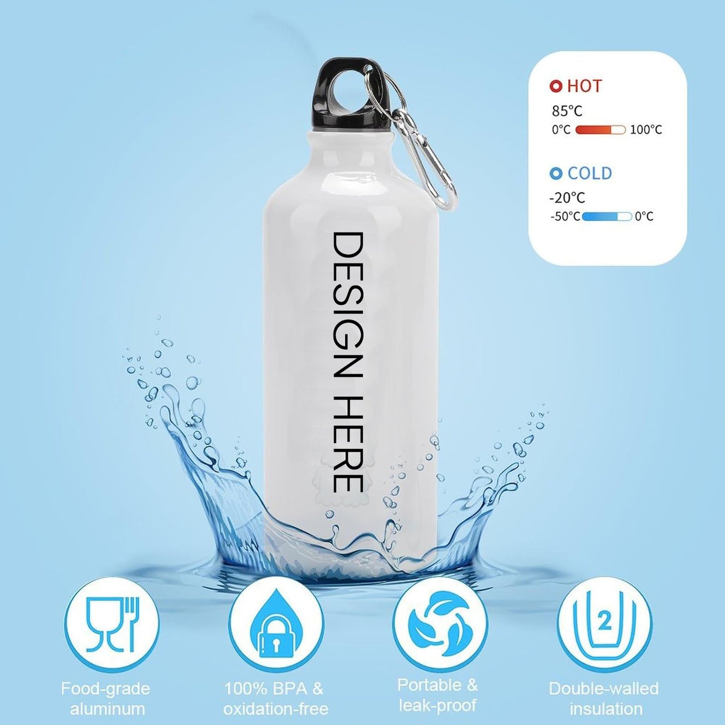 Demon Hunters Bottle for Huntrix Fans Boys and Girls Smart Summer Water Bottle Exclusive