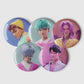 KPop Demon Hunters Saja Boys Pin Button Badges Rounded Set