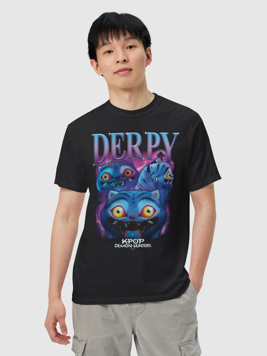 KPop Demon Hunters Derpy Tiger Heartthrob Comfort Colors T-Shirt