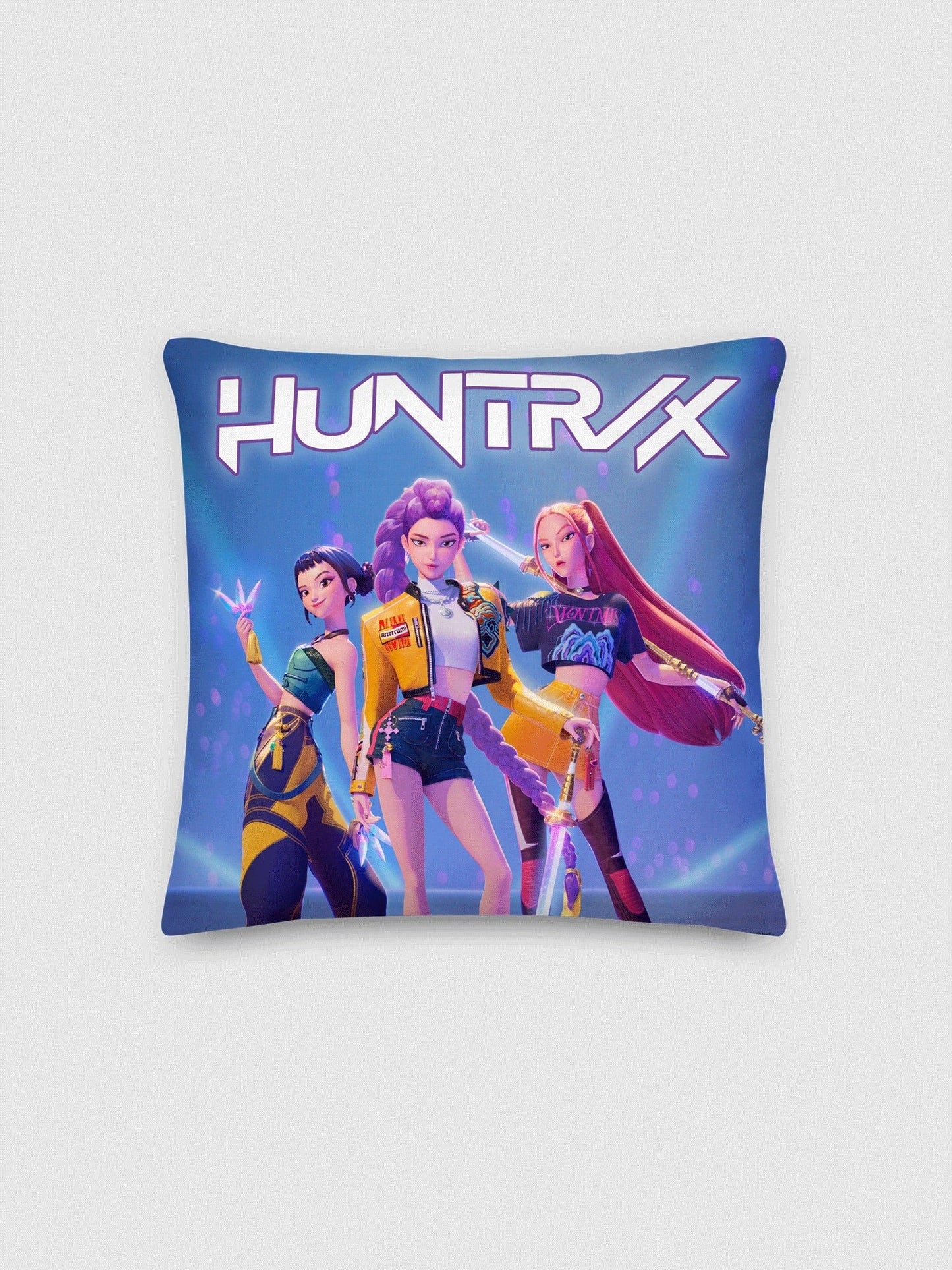 KPop Demon Hunters HUNTR/X Cushion Square Throw Pillow